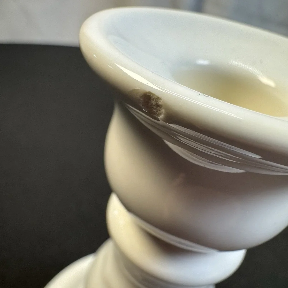Pfaltzgraff‎ White W/blue Floral Print Candle Holder 5